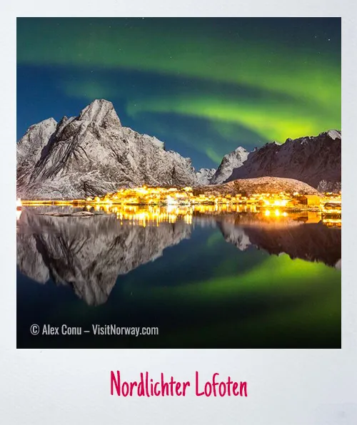 Nordlichter über den Lofoten