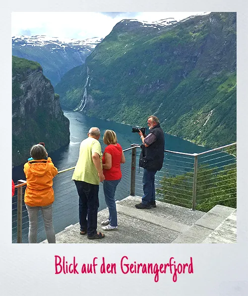 Blick auf den Geirangerfjord