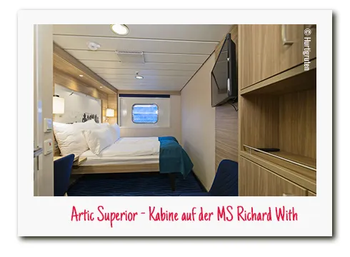 Arctic-Superior-Kabine auf der MS Richard With