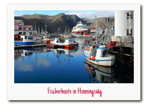 Fischerboote im Hafen von Honningsvåg