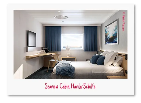 Seaview Cabin auf den Havila-Schiffen